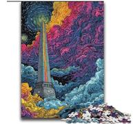 Celestial Obelisk Splitting Puzzles for Adults And Teenagers, Staycation Kill Time Every Piece Is Unique - Challenging Family Fun Game (70x100cm)
