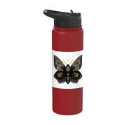 Celestial Occult Moth Lunar Phase Astrology Stainless Steel Insulated Water Bottle