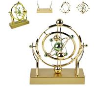 Celestial Orbit Perpetual Motion Pendulum,Cradle Perpetual Motion Machine Swinging Kinetic Art,Spinning Orbital Pendulum Desktop Decor Model,Creative Home Rotary Astronomy Decoration