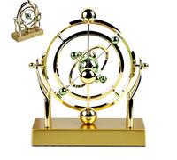Celestial Orbit Perpetual Motion Pendulum, Kinetic Art Motion Inertial Metal, Solar System Planet Electronic Perpetual Office Desk Ornament, Astronomy Decor (1pcs)