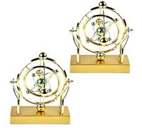Celestial Orbit Perpetual Motion Pendulum, Perpetual Motion Celestial Orbit Desktop Decor Model, Creative Home Rotary Decoration, for Home Office (2pcs)