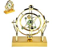 Celestial Orbit Perpetual Motion Pendulum, Perpetual Motion Machine Kinetic Art, Solar System Planet Electronic Perpetual Office Desk Ornament Home Decoration (1 pc)