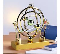 Celestial Orbit Perpetual Motion Pendulum,Spinning Orbital Pendulum,Perpetual Motion Machine Kinetic Art,Perpetual Motion Celestial Orbit Desktop Decor Model,Creative Home Rotary Decoration