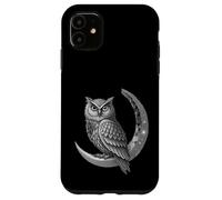 Celestial Owl Geometric Art Moon Phases and Cosmic Symbol Case for iPhone 11