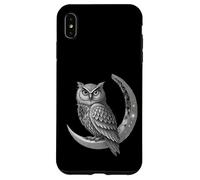 Celestial Owl Geometric Art Moon Phases and Cosmic Symbol Case for iPhone XS Max