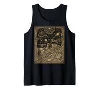 Celestial Panther Tarot Card Constellation Jungle Moon Astro Tank Top