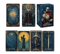 Celestial Path Tarot Deck, 78 Piece Spiritual Fortune Telling Card Set, 4.7x2.8x1.2 Inch Portable Box, Clean Finish Collectible Cards, Mystic Divination Design, Personal Insight for Journaling Travel