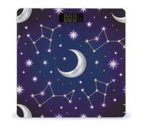 Celestial Pattern Scale for Body Weight Accurate Digital Bathroom Scale with High-Precision Sensors Large LCD Display Digital Weighing Machine for People 400lb Capacity