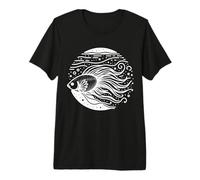 Celestial Pearl Danio Line Art Aquarist Premium T-Shirt