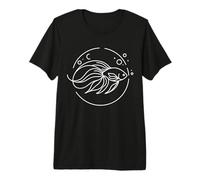 Celestial Pearl Danio Line Art Aquarist Premium T-Shirt