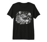Celestial Pearl Danio Line Art Aquarist Premium T-Shirt