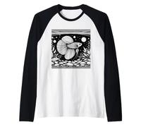 Celestial Pearl Danio Line Art Aquarist Raglan Baseball Tee