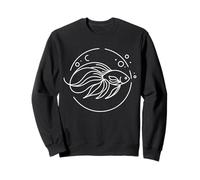 Celestial Pearl Danio Line Art Aquarist Sweatshirt