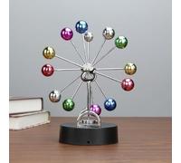 Celestial Perpetual Motion Balance Ball Office Desk Ornament - Magnetic Swing - Installed With 4x Aa Batteries(not Included) - Make You Feel How Charming The Science Is - Easy To Install
