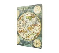 Celestial Planisphere A4 Grid (Early Cartography) Cahier