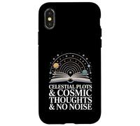 Celestial Plots And Cosmic Thoughts Astronomy Book Lover Case for iPhone X/XS