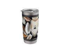 Celestial Plumes: Boho-Chic Feather Symphony Stainless Steel Insulated Tumbler