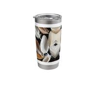 Celestial Plumes: Boho-Chic Feather Symphony Stainless Steel Insulated Tumbler
