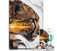 Celestial Prowler of The Savannah Adult Jigsaw Puzzle 1000pcs (38x26cm) | A gift for jigsaw fans for year-end leisure time for cosy indoor evenings.