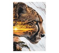 Celestial Prowler of The Savannah Colourful Jigsaw Puzzle for Adults, 1000 PCS