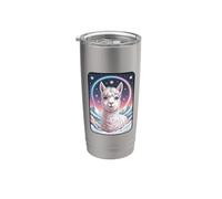Celestial Rainbow Alpaca Llama Starry Night Stainless Steel Insulated Tumbler