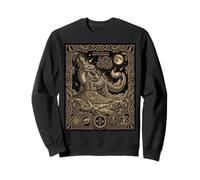 Celestial Rattlesnake Tarot Card Constellation Desert Moon Sweatshirt