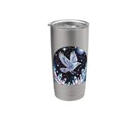 Celestial Raven Crystal Constellation Stainless Steel Insulated Tumbler