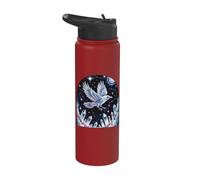 Celestial Raven Crystal Constellation Stainless Steel Insulated Water Bottle