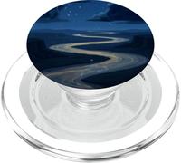 Celestial River Midnight Stream with Spirit Fish Dreamy Blue PopSockets PopGrip for MagSafe