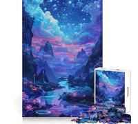 Celestial Rivers Astralis Jigsaw Puzzles for Adults 1000 Piece Brain Memory Pleasant Leisure Tight Lock Creative Gift size 38x52cm