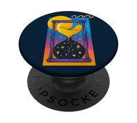 Celestial Sands Hourglass Cosmic Time Flow Starry PopSockets Adhesive PopGrip