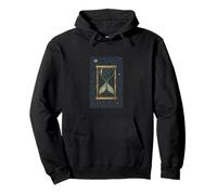 Celestial Sands Hourglass Cosmic Time Flow Starry Pullover Hoodie