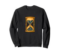 Celestial Sands Hourglass Cosmic Time Flow Starry Sweatshirt