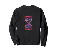 Celestial Sands Hourglass Cosmic Time Flow Starry Sweatshirt