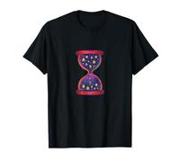 Celestial Sands Hourglass Cosmic Time Flow Starry T-Shirt