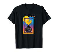 Celestial Sands Hourglass Cosmic Time Flow Starry T-Shirt
