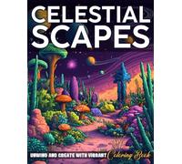 Celestial Scapes Coloring Book: Immerse in Ethereal Night Skies Coloring Pages with Dreamy Nebulas and Moonscapes Illustrations for Adults & Kids to Have Fun