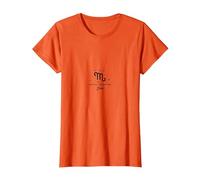 Celestial Scorpio Diva: Detail Oriented Stargazer T-Shirt, Women, Orange, XL