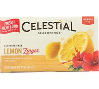 CELESTIAL SEASONINGS, HERB TEA,LEMON ZINGER 20 BAG EA 1