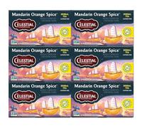 Celestial Seasonings Herbal Tea, Mandarin Orange Spice, 20 Count (Pack Of 6)