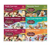 Celestial Seasonings Holiday Tea Sampler Herbal Assortment Pack, Caffeine Free, 18 Tea Bag Box, Pack of 6