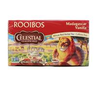 Celestial Seasonings Madagascar Vanilla Rooibos African Red Herbal Tea, 20 ct