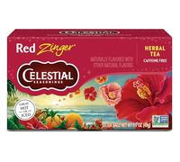 Celestial Seasonings, Red Zinger Herbal Tea, Caffeine Free, 20 Tea Bags, 1.7 oz (49 g)