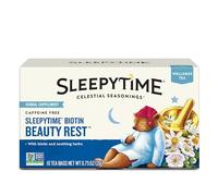 Celestial Seasonings Sleepytime Biotin Beauty Rest Tea, Great For Stocking Stuffer, 18 Tea Bags Box