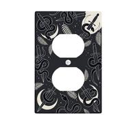 Celestial Snake And Dagger Occult Art Esoteric Duplex Outlet Covers Plate