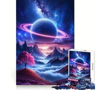Celestial Solitude 1000 Pieces Puzzles for Teenagers Brain Agility Soothing Downtime Secure Join Bday Surprise size 38x52cm