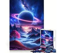 Celestial Solitude Jigsaw Puzzles 1000 Pieces for Adults Cognitive Skill Time Well Spent Exact Cut Memorable Gift size 38x26cm