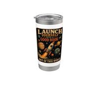 Celestial Space Reading Launch Yourself into a Good Book Stainless Steel Insulated Tumbler