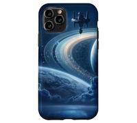 Celestial Space Station Zodiac Sci-Fi Saturn Case for iPhone 11 Pro