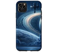 Celestial Space Station Zodiac Sci-Fi Saturn Case for iPhone 11 Pro Max